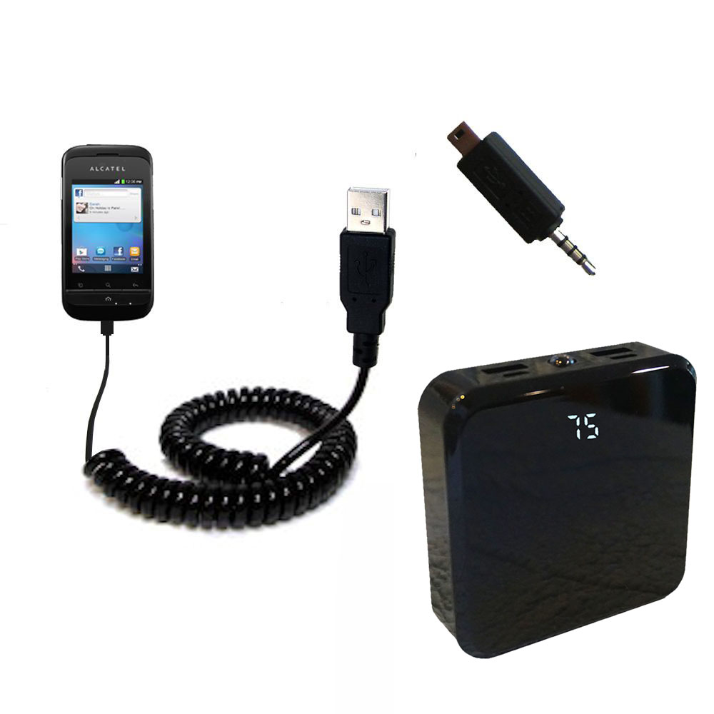 Rechargeable Pack Charger compatible with the Alcatel One Touch Hero