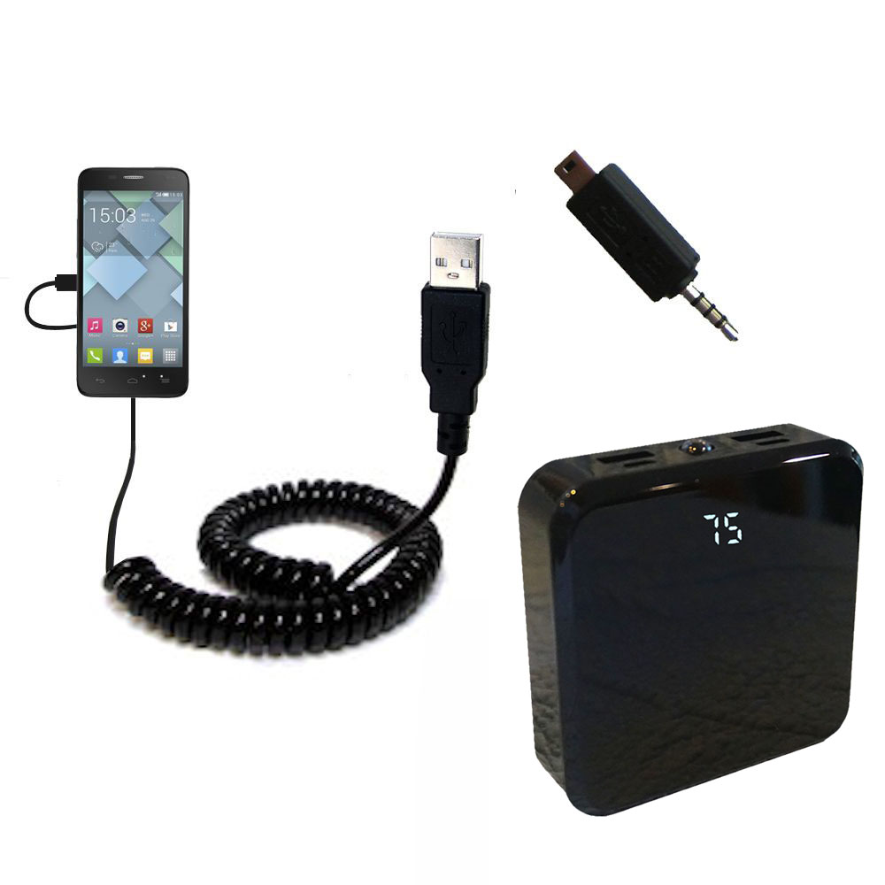 Rechargeable Pack Charger compatible with the Alcatel OneTouch Pop 7 / Pop 8