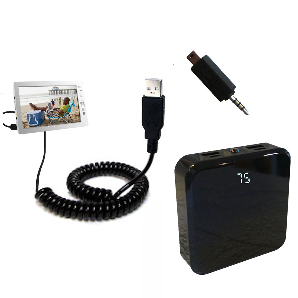 Rechargeable Pack Charger compatible with the Aluratek  APMP101F Video Player