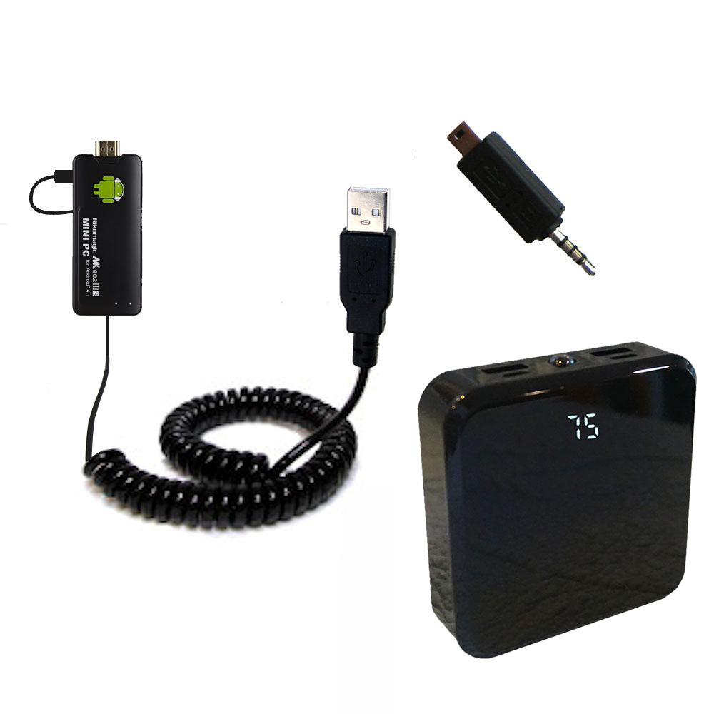 Rechargeable Pack Charger compatible with the Android Rikomagic MK802 II III IIIs Mini PC
