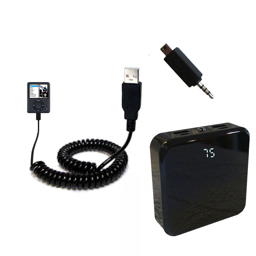 Rechargeable Pack Charger compatible with the Apple Nano Video Gen 3