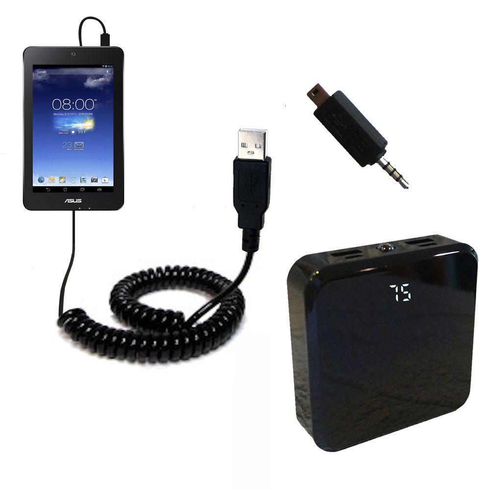 Rechargeable Pack Charger compatible with the Asus MeMO Pad HD7