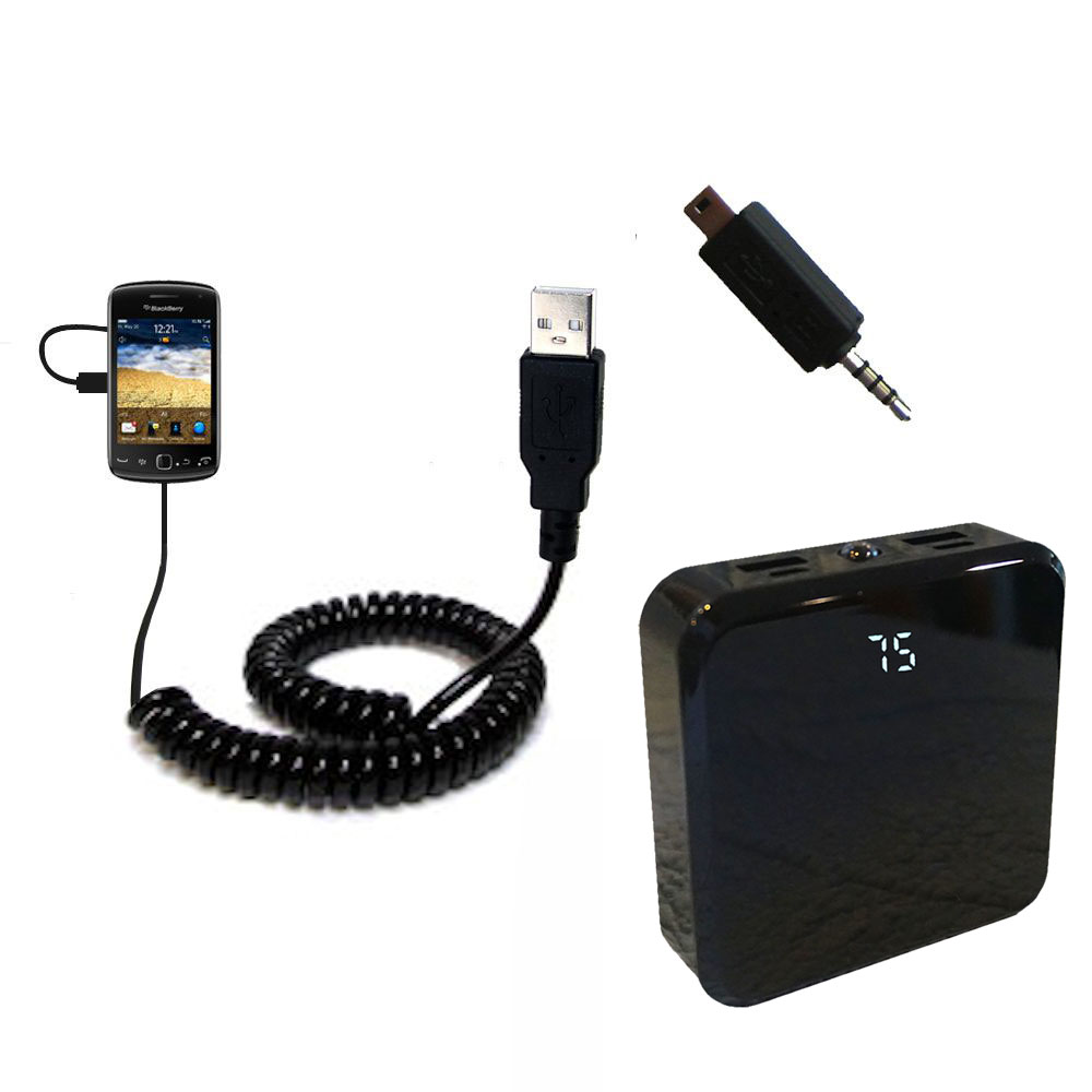 Gomadic High Capacity Rechargeable External Battery Pack suitable for the Blackberry Curve 9380