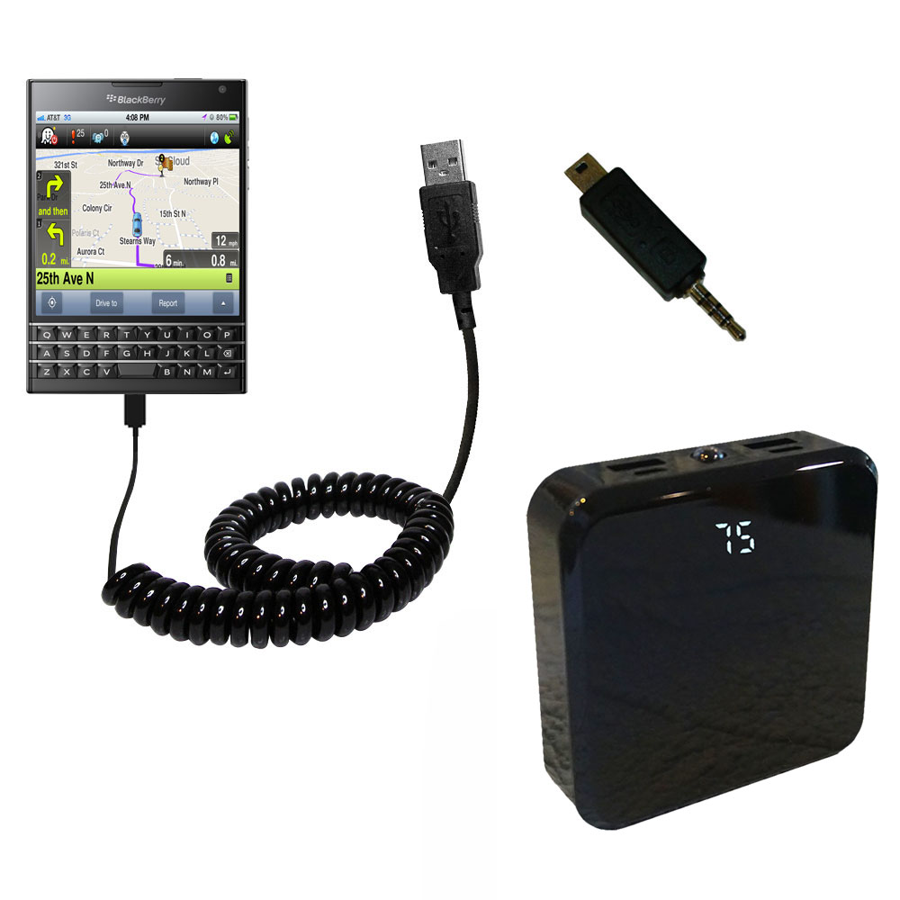 Rechargeable Pack Charger compatible with the Blackberry Passport