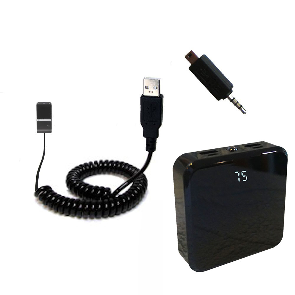 Gomadic High Capacity Rechargeable External Battery Pack suitable for the BlueAnt S4 True Handsfree