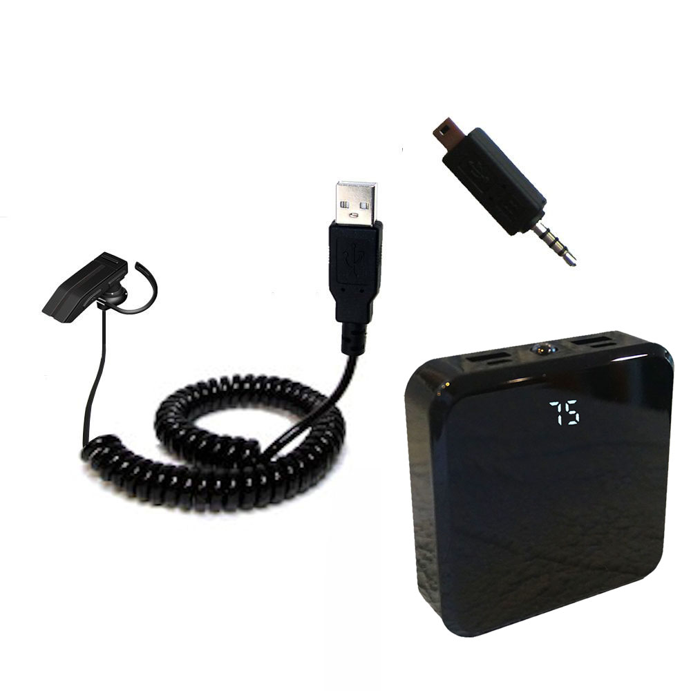 Gomadic High Capacity Rechargeable External Battery Pack suitable for the BlueAnt T1 Rugged Headset