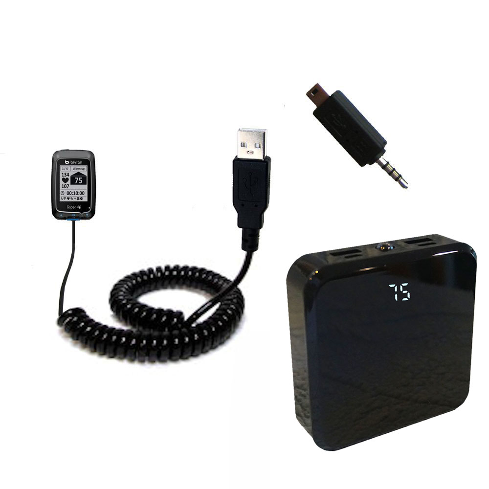 Rechargeable Pack Charger compatible with the Bryton Rider 40