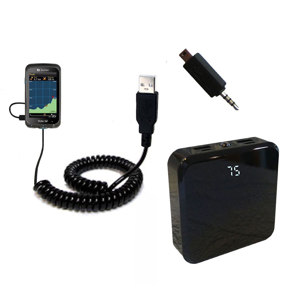 Rechargeable Pack Charger compatible with the Bryton Rider 60