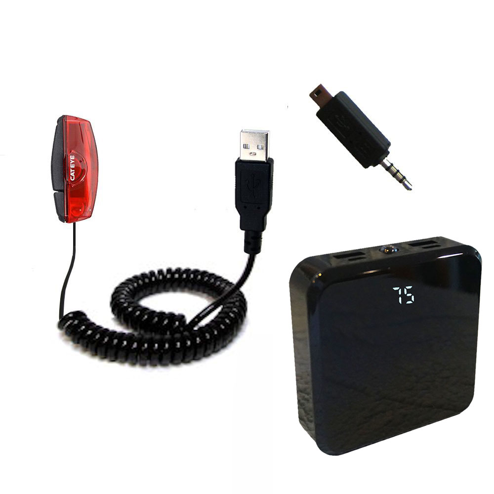 Rechargeable Pack Charger compatible with the Cateye Rapid X TL-LD700-R