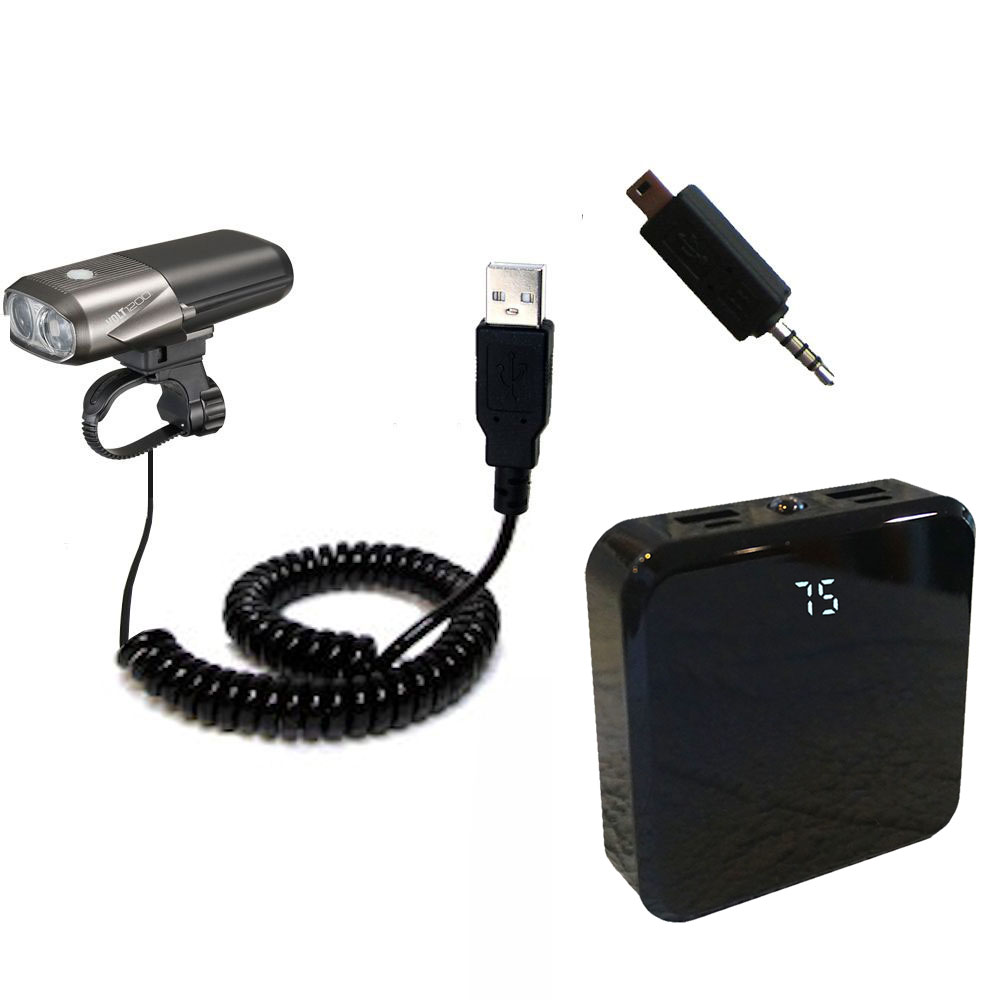 Rechargeable Pack Charger compatible with the Cateye Volt 1200 HL-EL1000RC