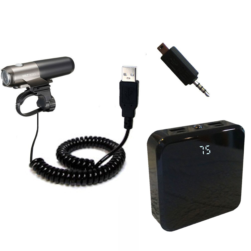 Rechargeable Pack Charger compatible with the Cateye Volt 300 HL-EL460RC