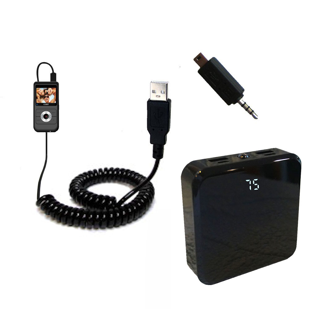 Rechargeable Pack Charger compatible with the Coby CAM4505 SNAPP Camcorder