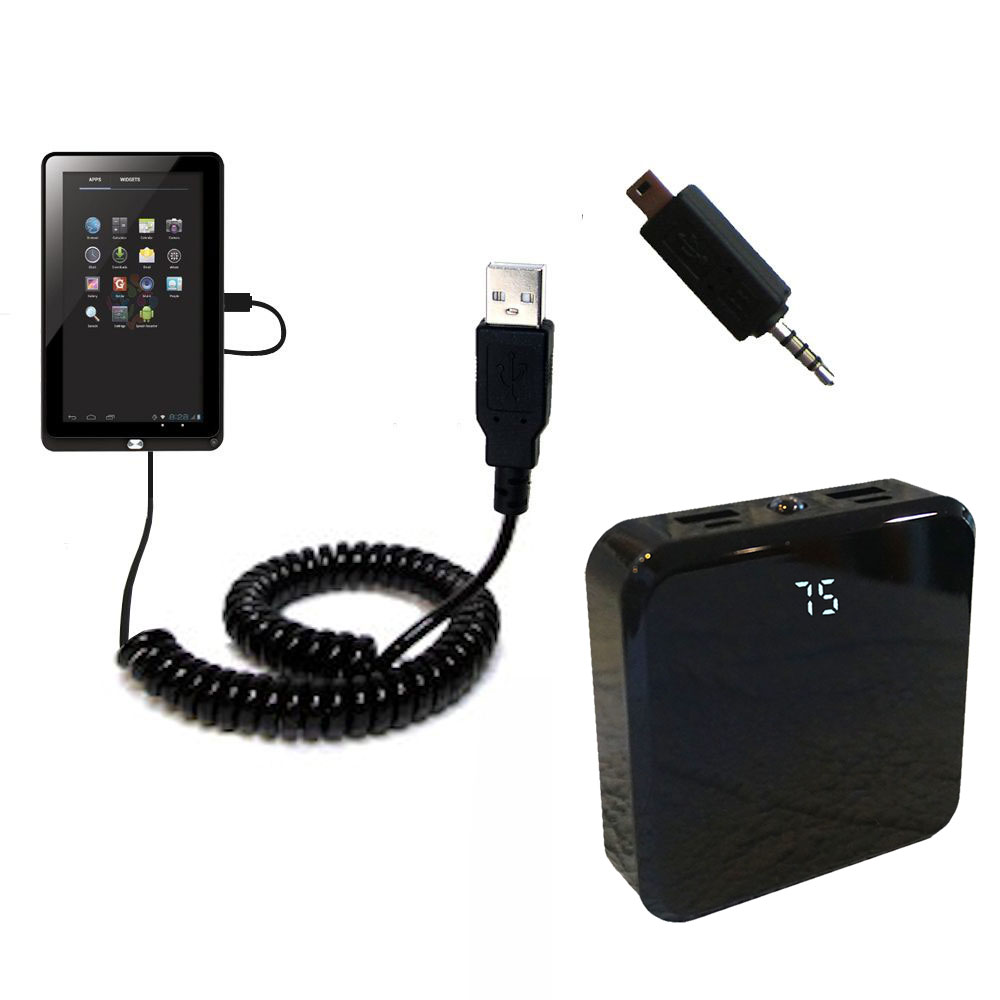 Rechargeable Pack Charger compatible with the Coby Kyros MID 1042