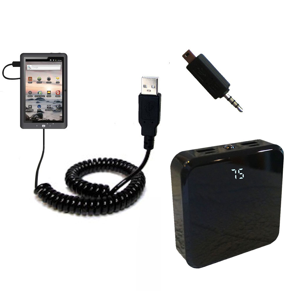 Rechargeable Pack Charger compatible with the Coby Kyros MID 1048