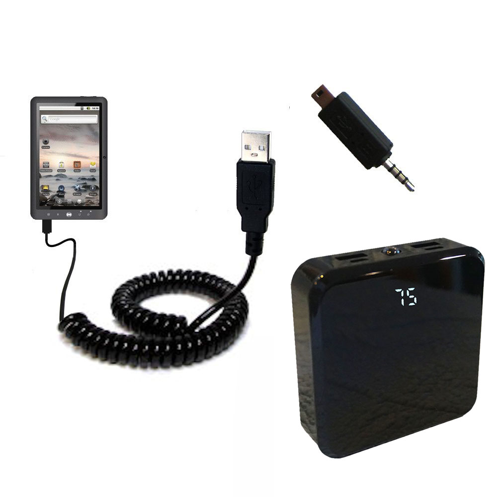 Rechargeable Pack Charger compatible with the Coby Kyros MID1025
