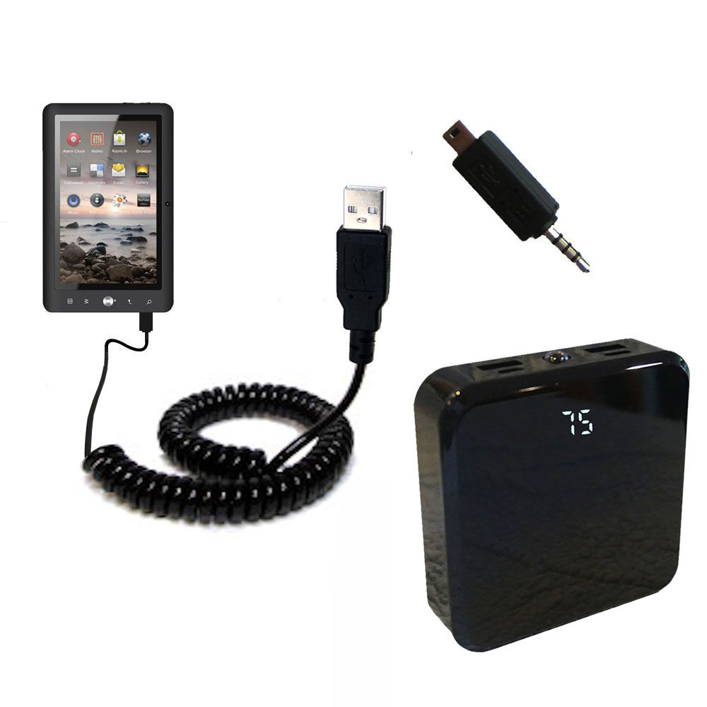 Rechargeable Pack Charger compatible with the Coby Kyros MID1125