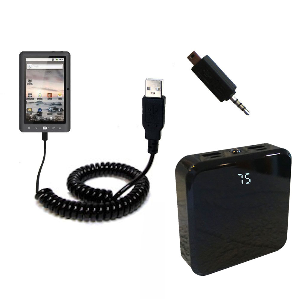 Rechargeable Pack Charger compatible with the Coby KYROS MID4331