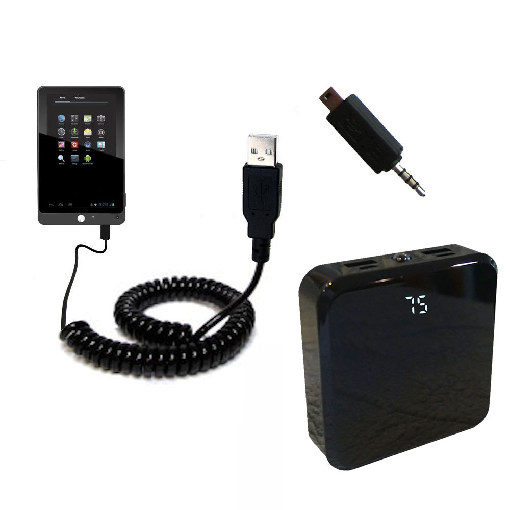 Rechargeable Pack Charger compatible with the Coby Kyros MID7042 MID7048