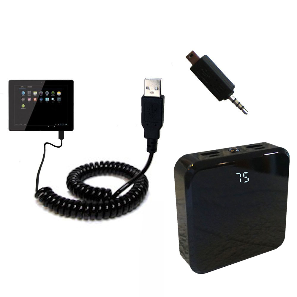 Rechargeable Pack Charger compatible with the Coby Kyros MID9742