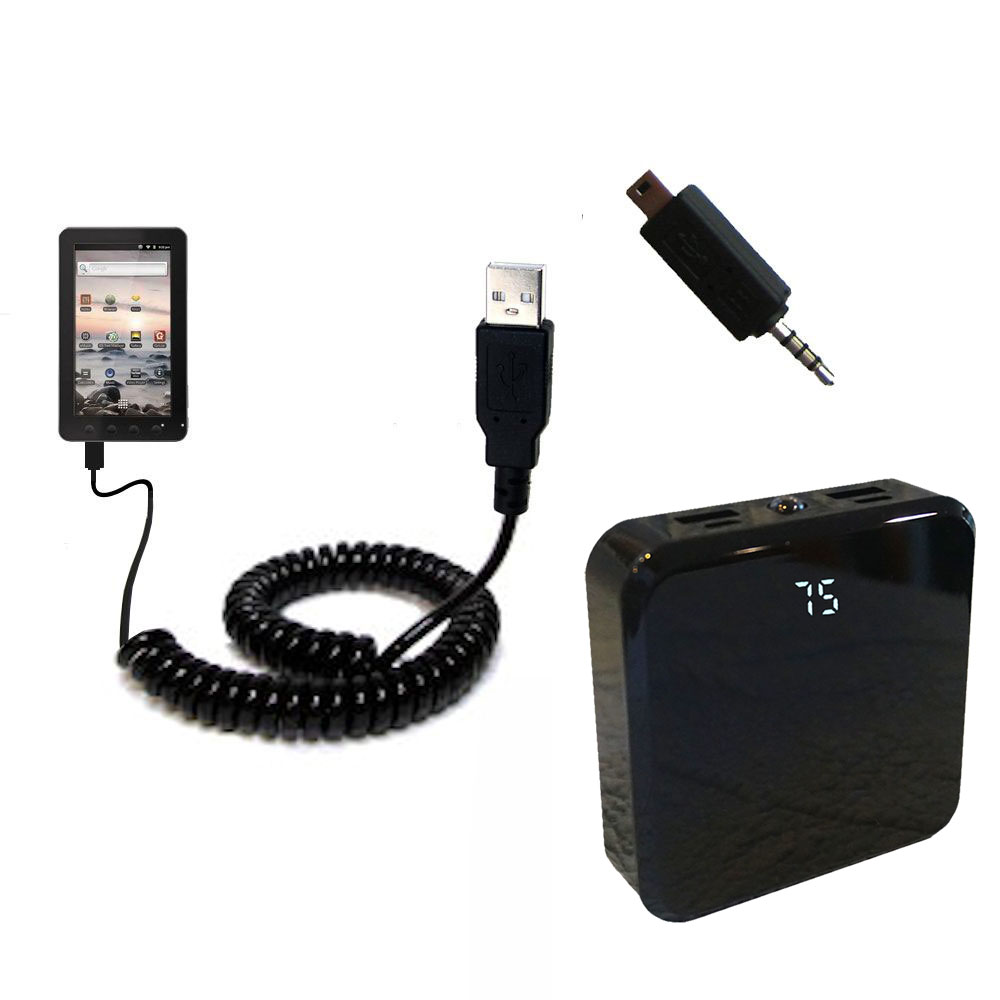 Rechargeable Pack Charger compatible with the Coby KYROS MID7012