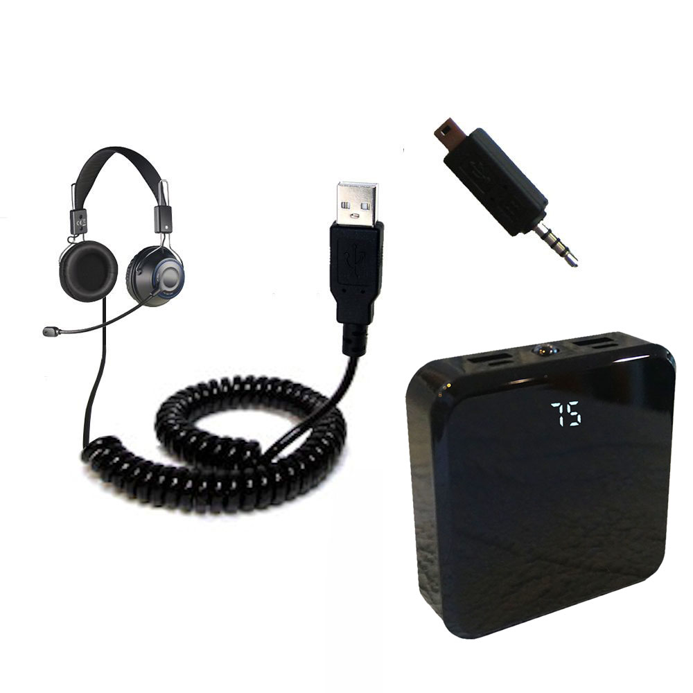 Rechargeable Pack Charger compatible with the Creative HS-1200 XFi