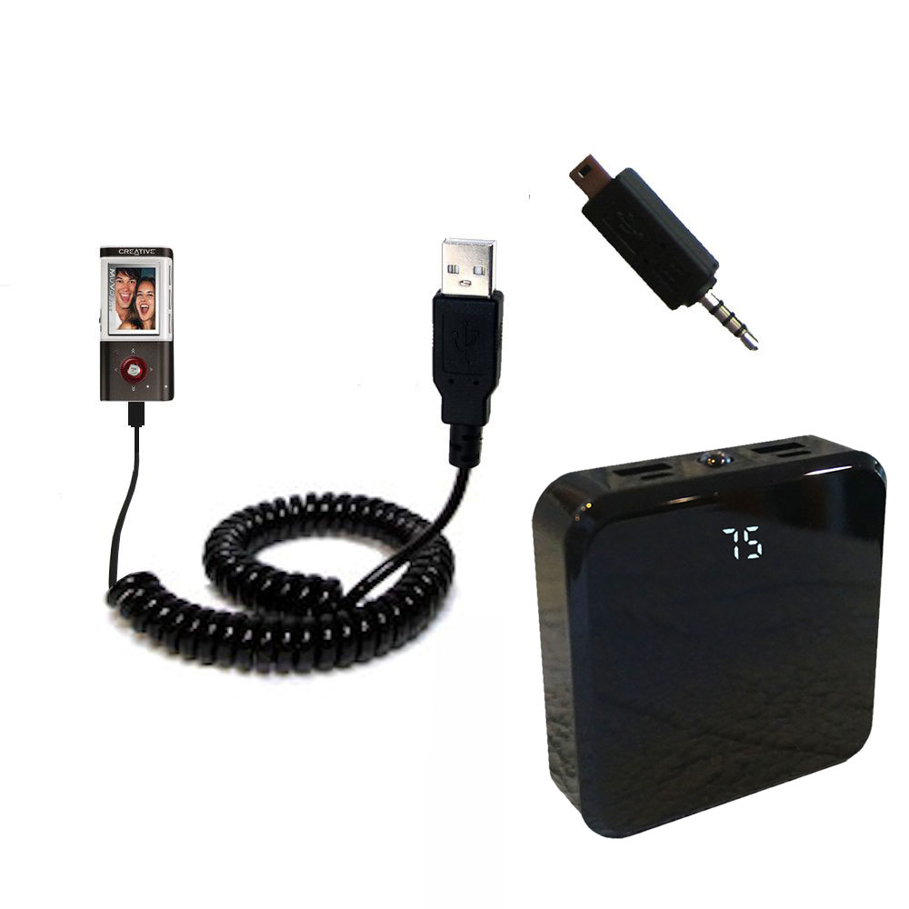 Rechargeable Pack Charger compatible with the Creative MuVo Vidz