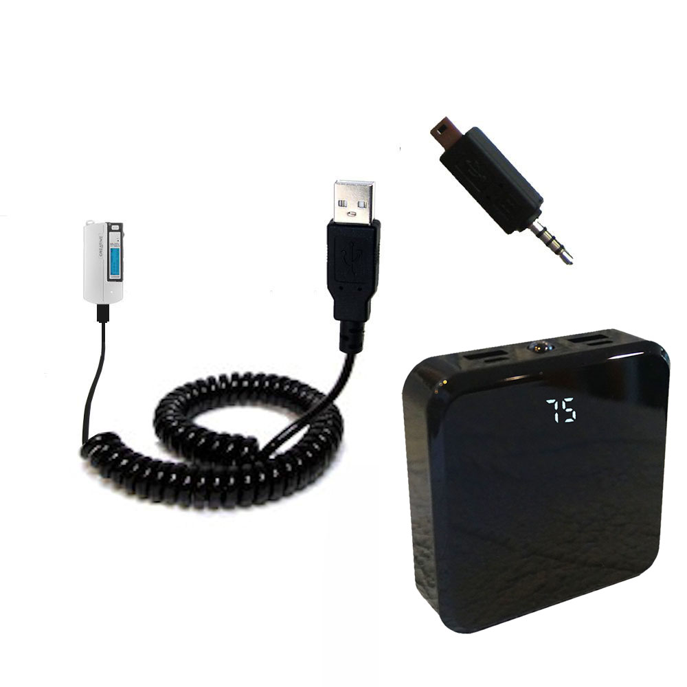 Rechargeable Pack Charger compatible with the Creative MuVo2 FM