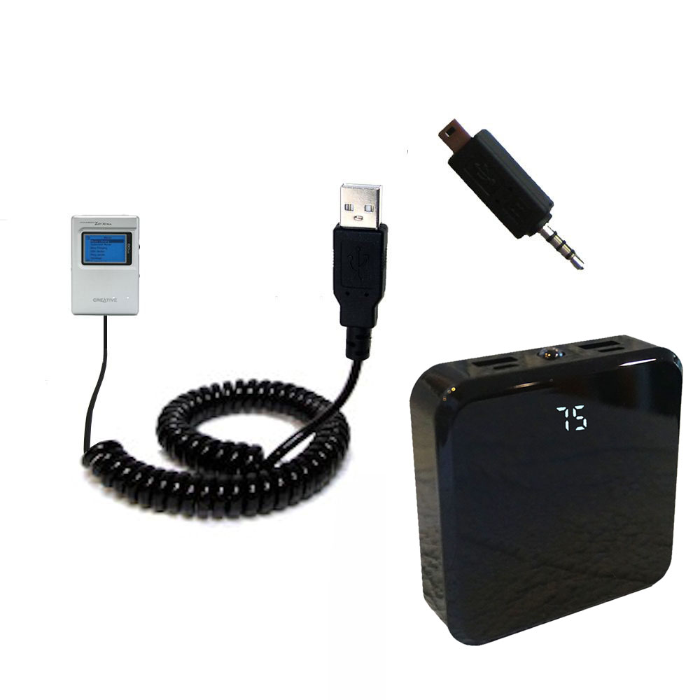 Rechargeable Pack Charger compatible with the Creative NOMAD Jukebox Zen