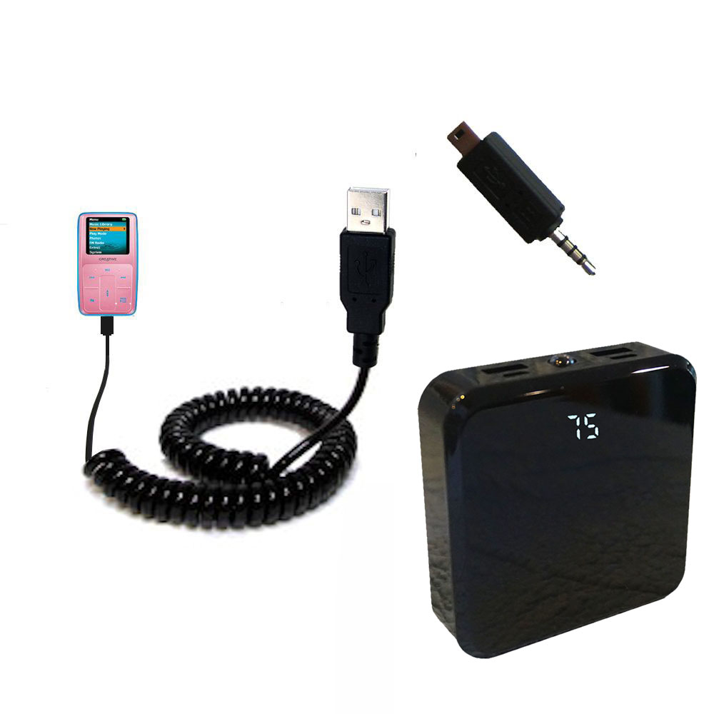 Rechargeable Pack Charger compatible with the Creative Zen MicroPhoto