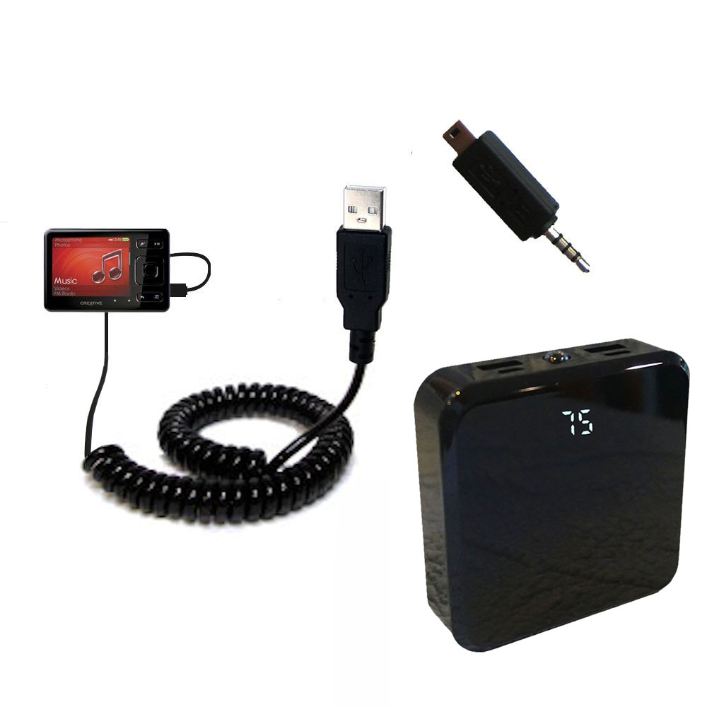 Rechargeable Pack Charger compatible with the Creative ZEN MX SE