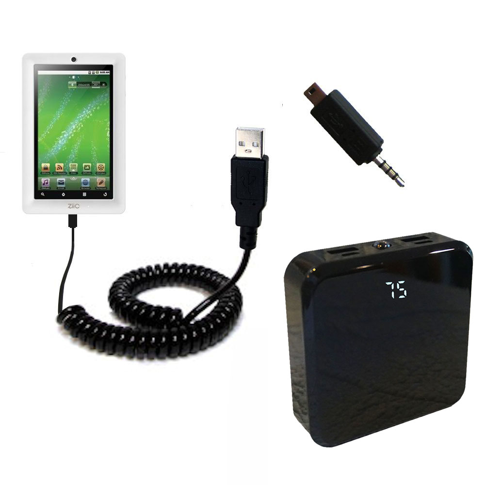 Rechargeable Pack Charger compatible with the Creative ZiiO 7
