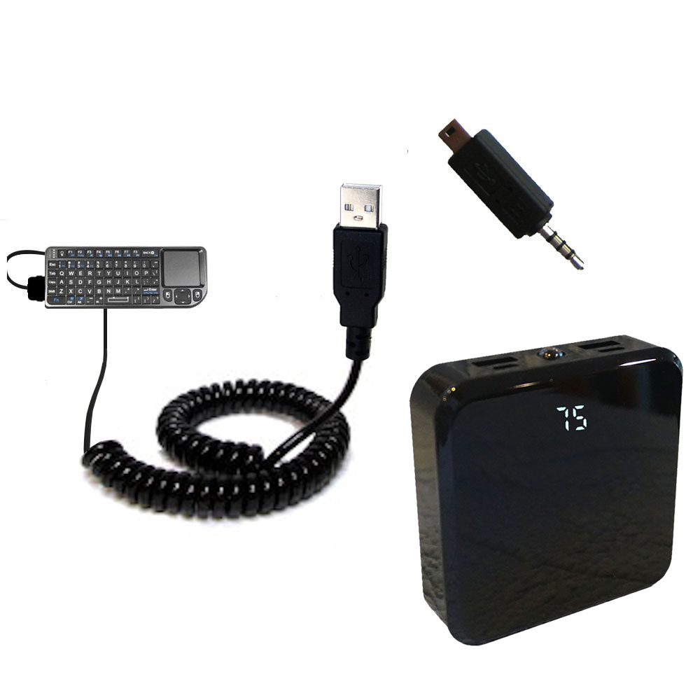 Gomadic High Capacity Rechargeable External Battery Pack suitable for the DBTech Mini keyboard