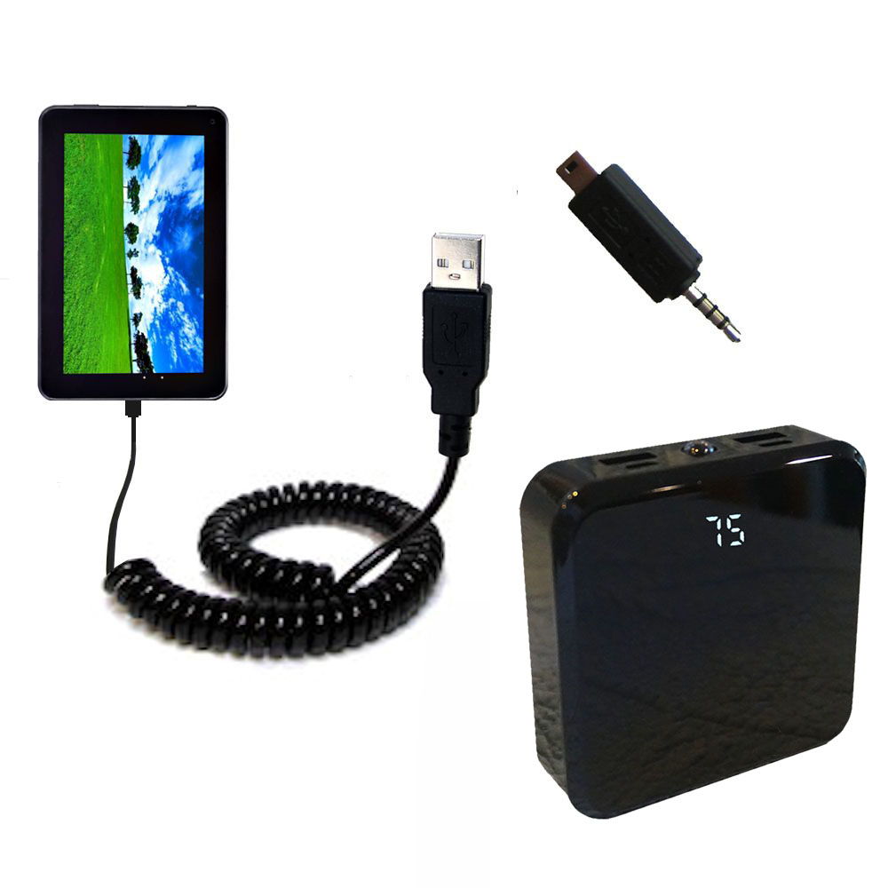 Rechargeable Pack Charger compatible with the Double Power D7020 D7015 7 inch tablet