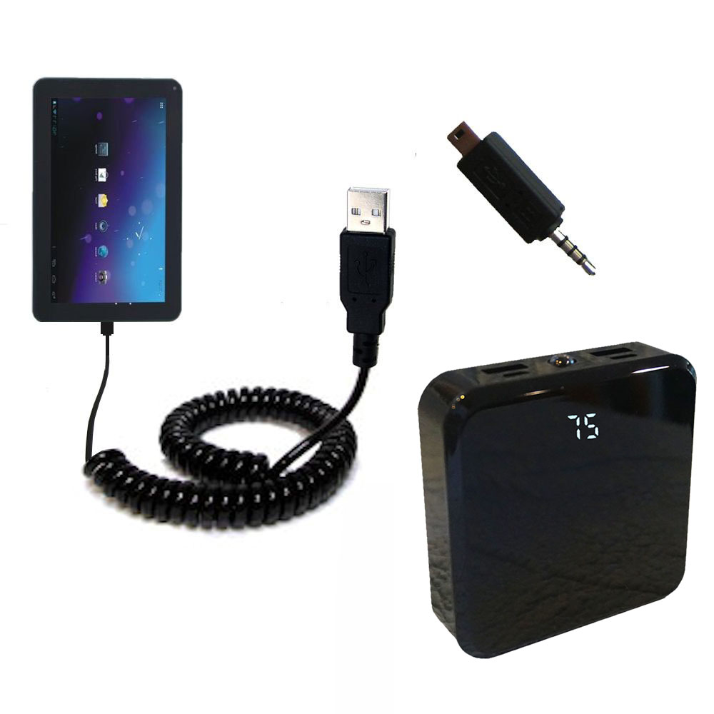 Rechargeable Pack Charger compatible with the Double Power M975 9 inch tablet