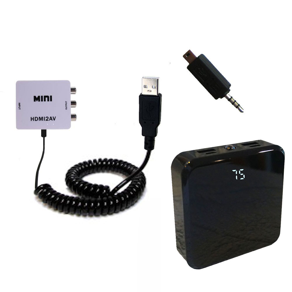 Rechargeable Pack Charger compatible with the Etekcity Mini AV2HDMI Converter