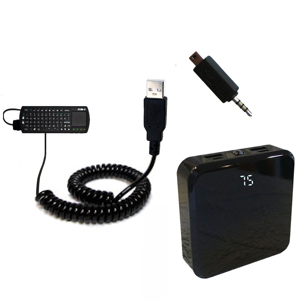 Rechargeable Pack Charger compatible with the FAVI FE01-BL RT-MWK01 keyboard