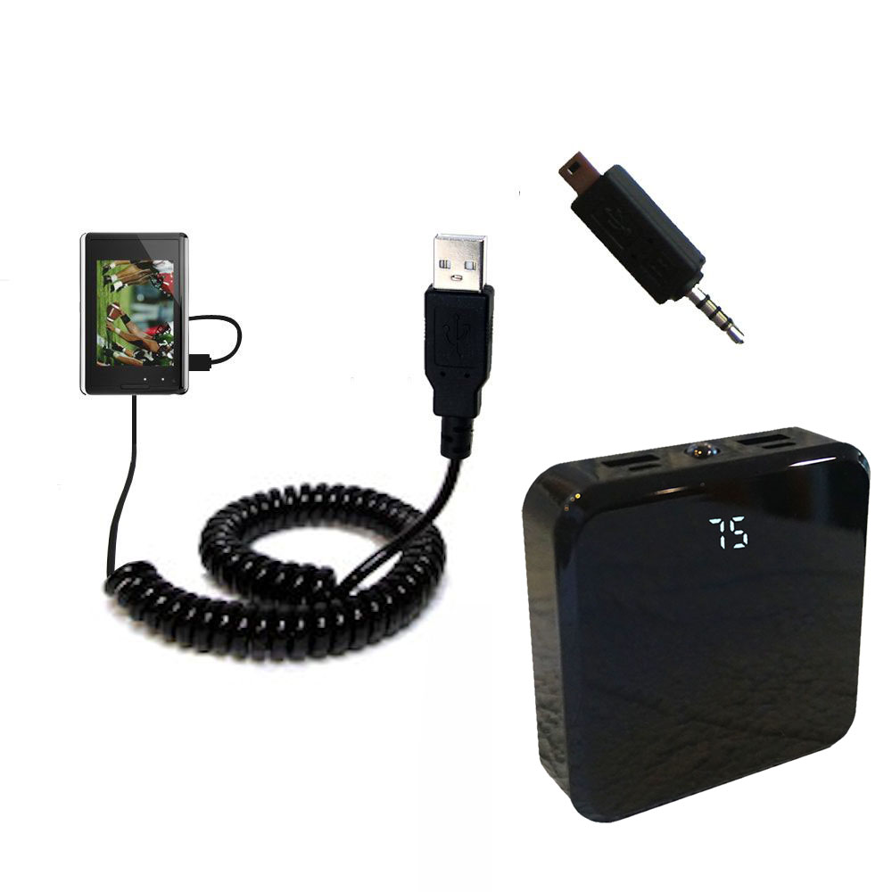 Rechargeable Pack Charger compatible with the FLO TV PTV 350 Personal Television