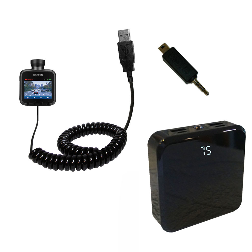 Rechargeable Pack Charger compatible with the Garmin Dash Cam 10 / 20