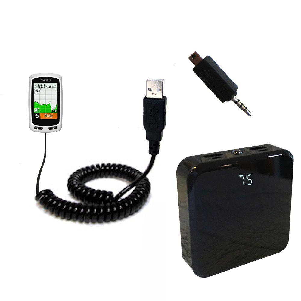Gomadic High Capacity Rechargeable External Battery Pack suitable for the Garmin Edge 1000