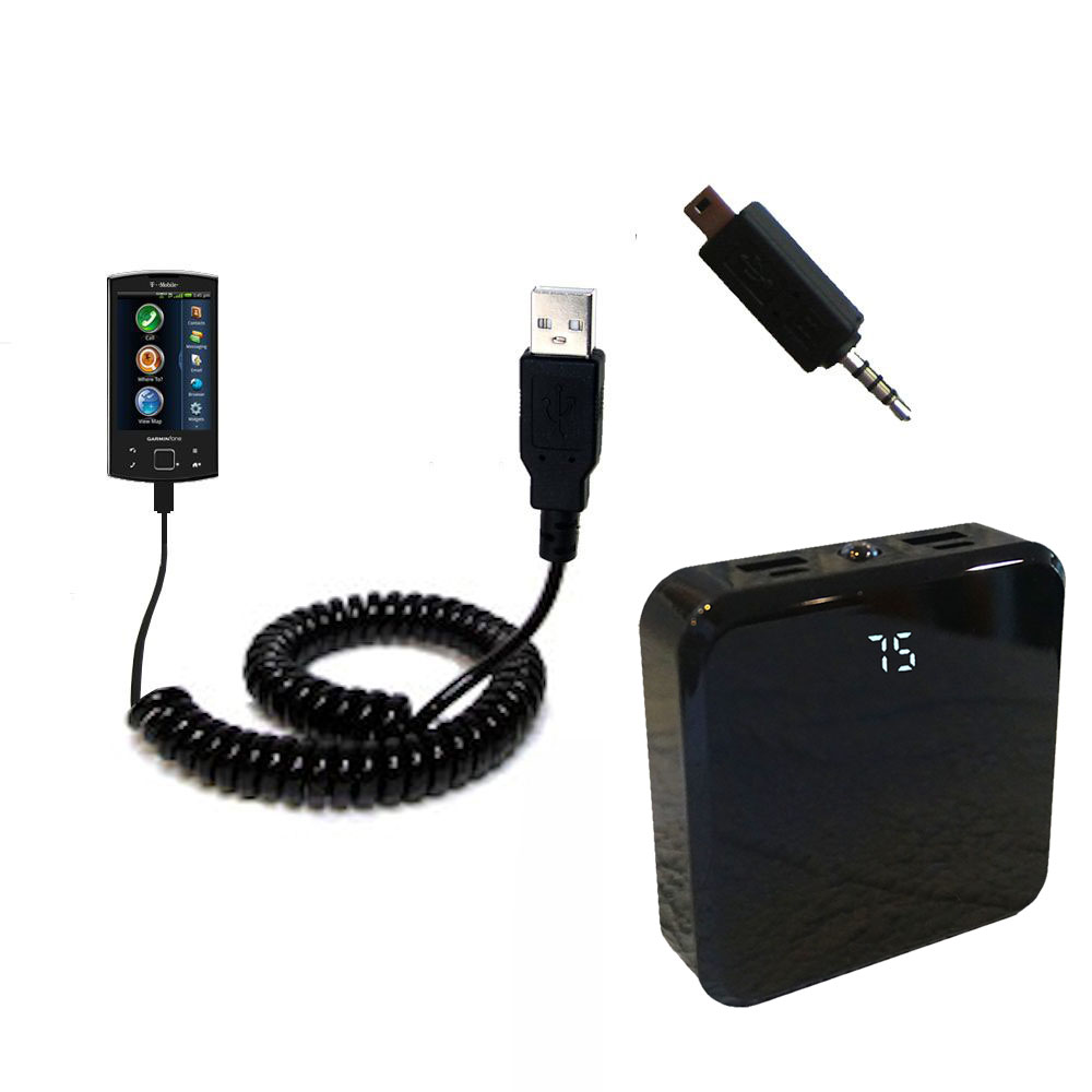 Rechargeable Pack Charger compatible with the Garmin Garminfone