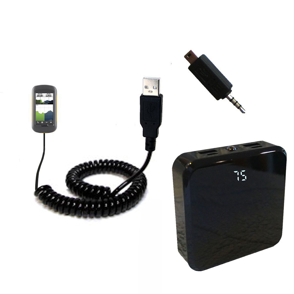 one Unique Charger Two Critical Functions Uses Gomadic Brand TipExchange Technology Intelligent Dual Purpose DC Vehicle and AC Home Wall Charger Suitable for The Garmin Montana 600 650 650t
