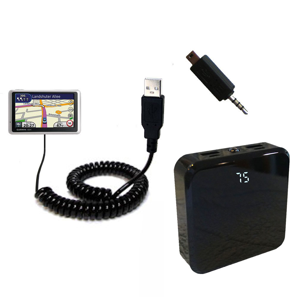 Rechargeable Pack Charger compatible with the Garmin Nuvi 1390Tpro