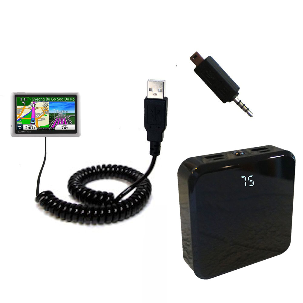 Rechargeable Pack Charger compatible with the Garmin nuvi 1490LMT 1490T