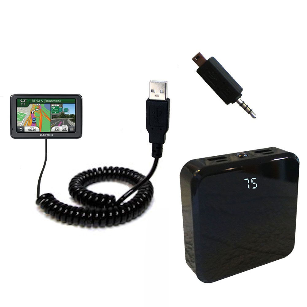 Rechargeable Pack Charger compatible with the Garmin Nuvi 2455 2475LT 2495LMT 2455LMT