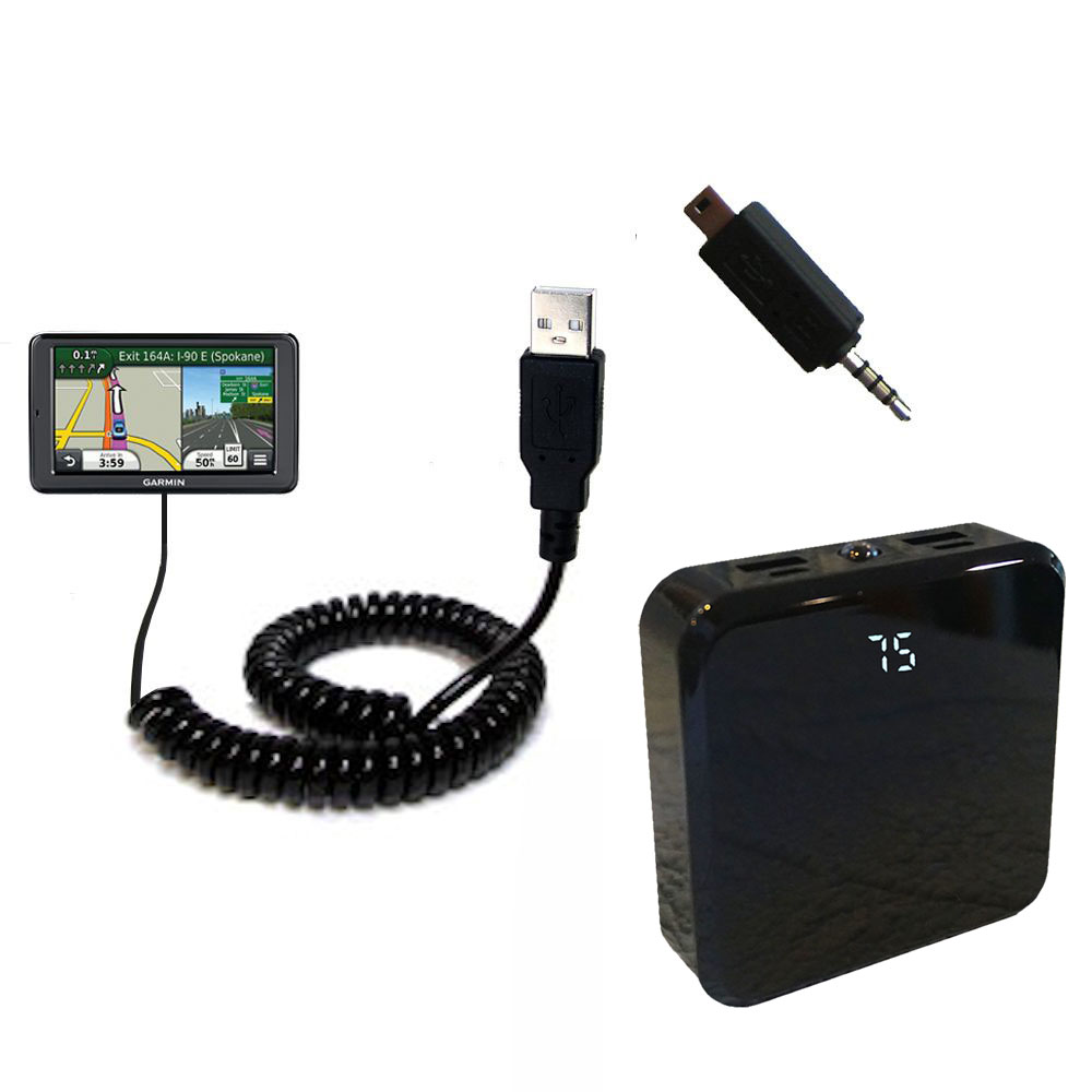 Rechargeable Pack Charger compatible with the Garmin Nuvi 2555 2595 LMT