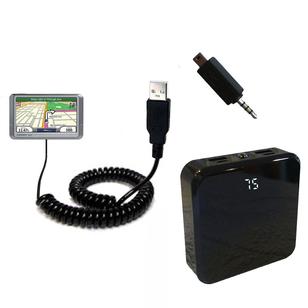 Gomadic High Capacity Rechargeable External Battery Pack suitable for the Garmin Nuvi 265WT 265T