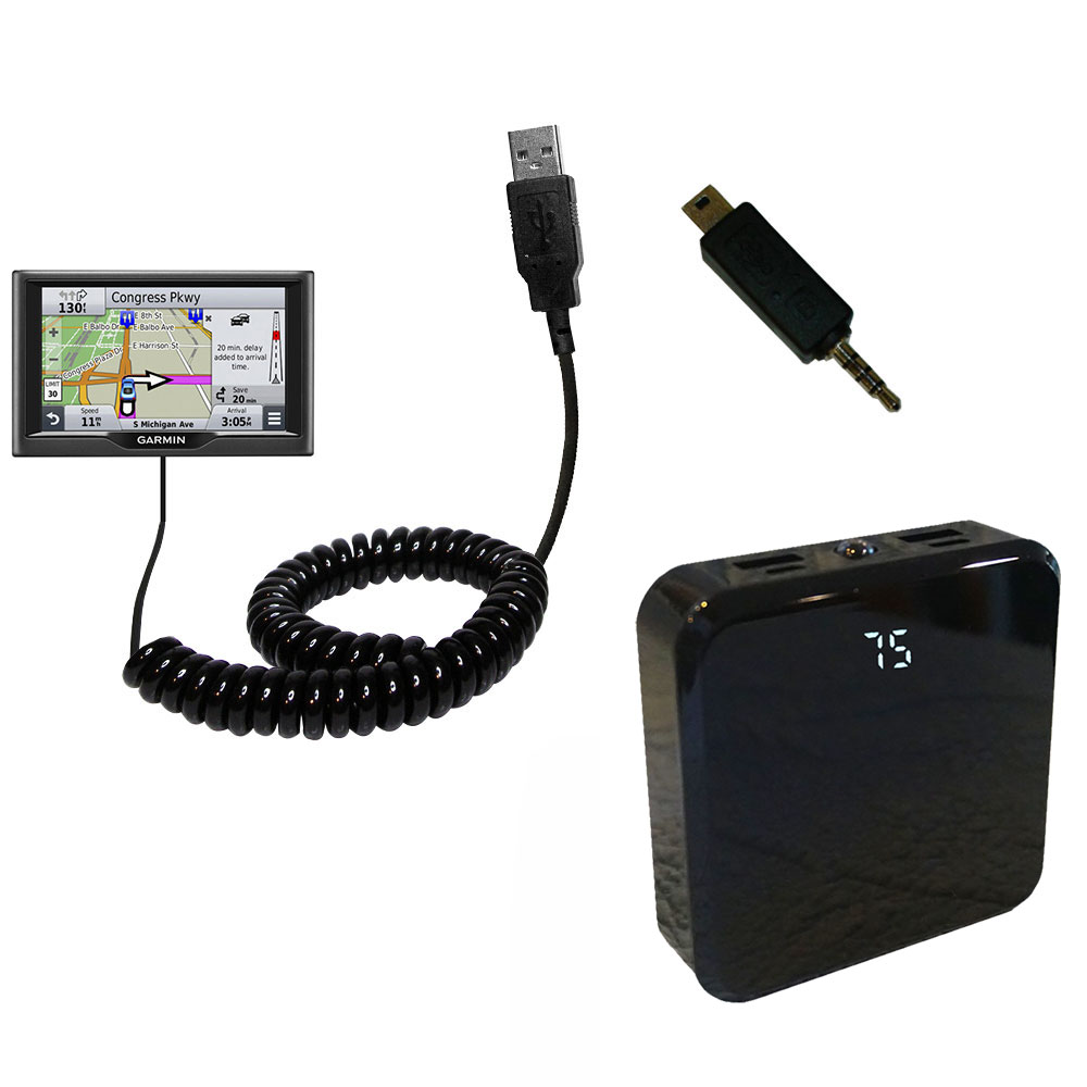 Rechargeable Pack Charger compatible with the Garmin nuvi 67 / 68 LM LMT