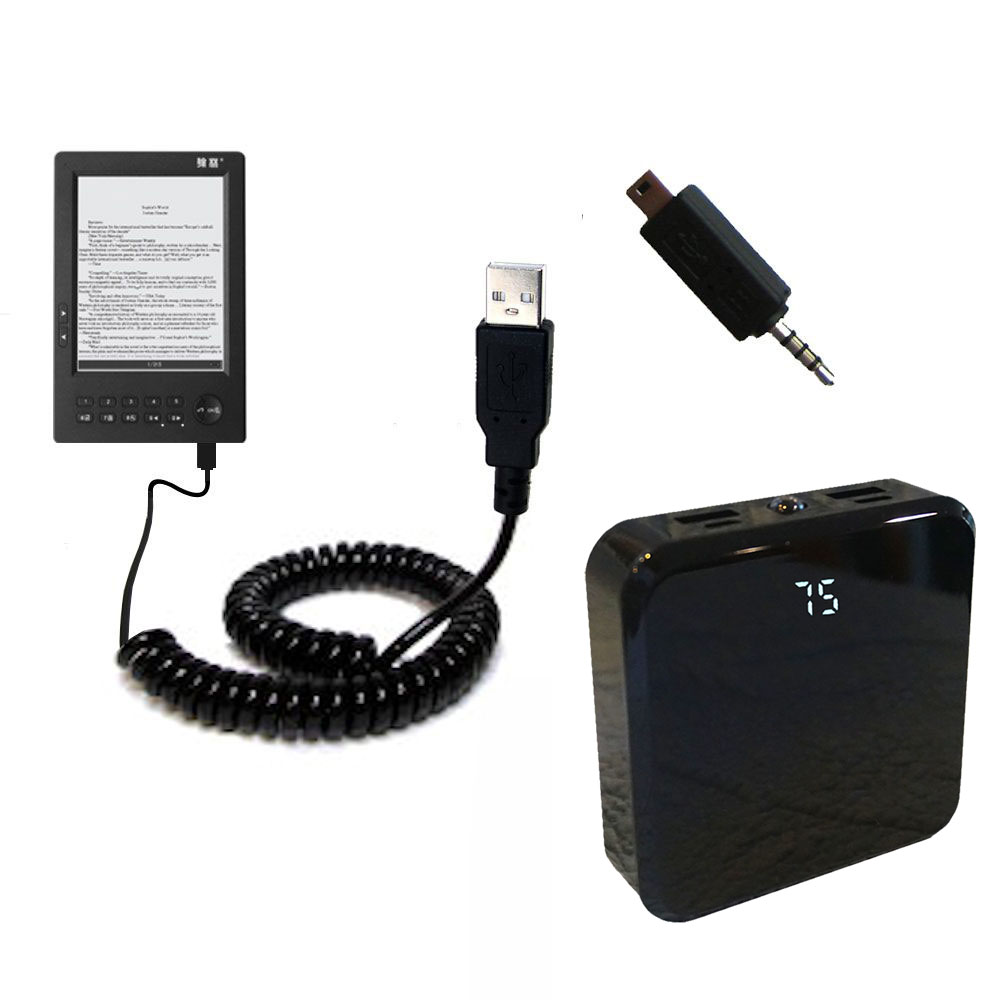 Rechargeable Pack Charger compatible with the HanLin eBook V3