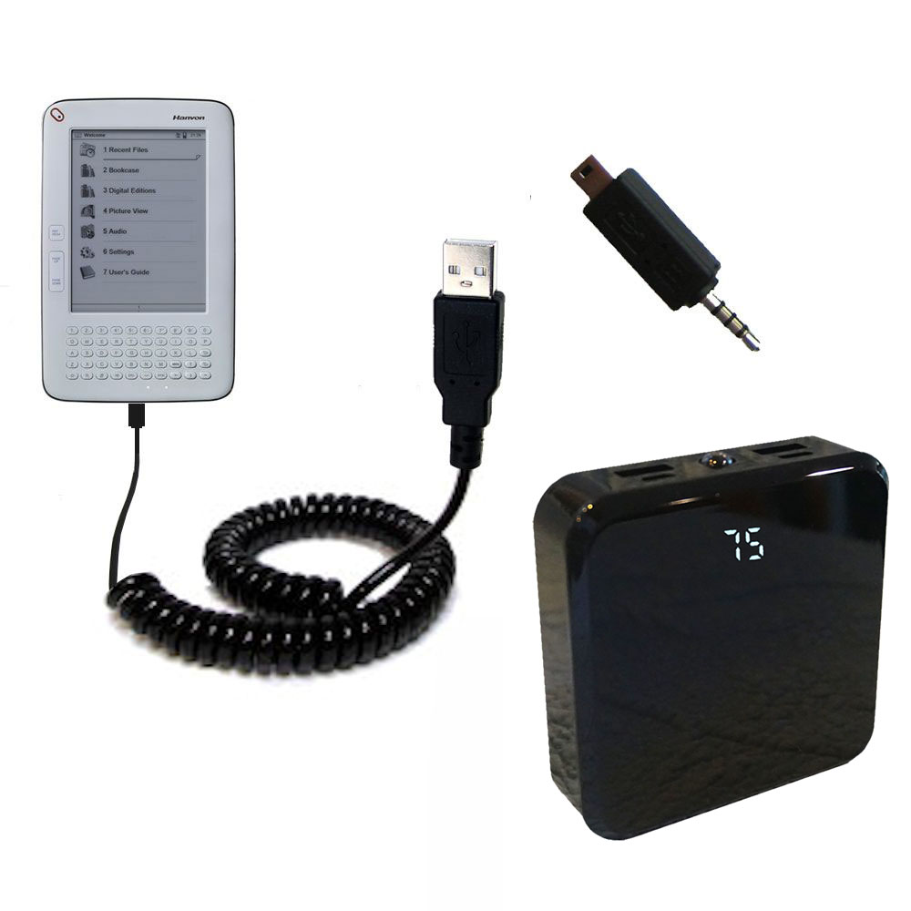 Rechargeable Pack Charger compatible with the Hanvon WISEreader B630