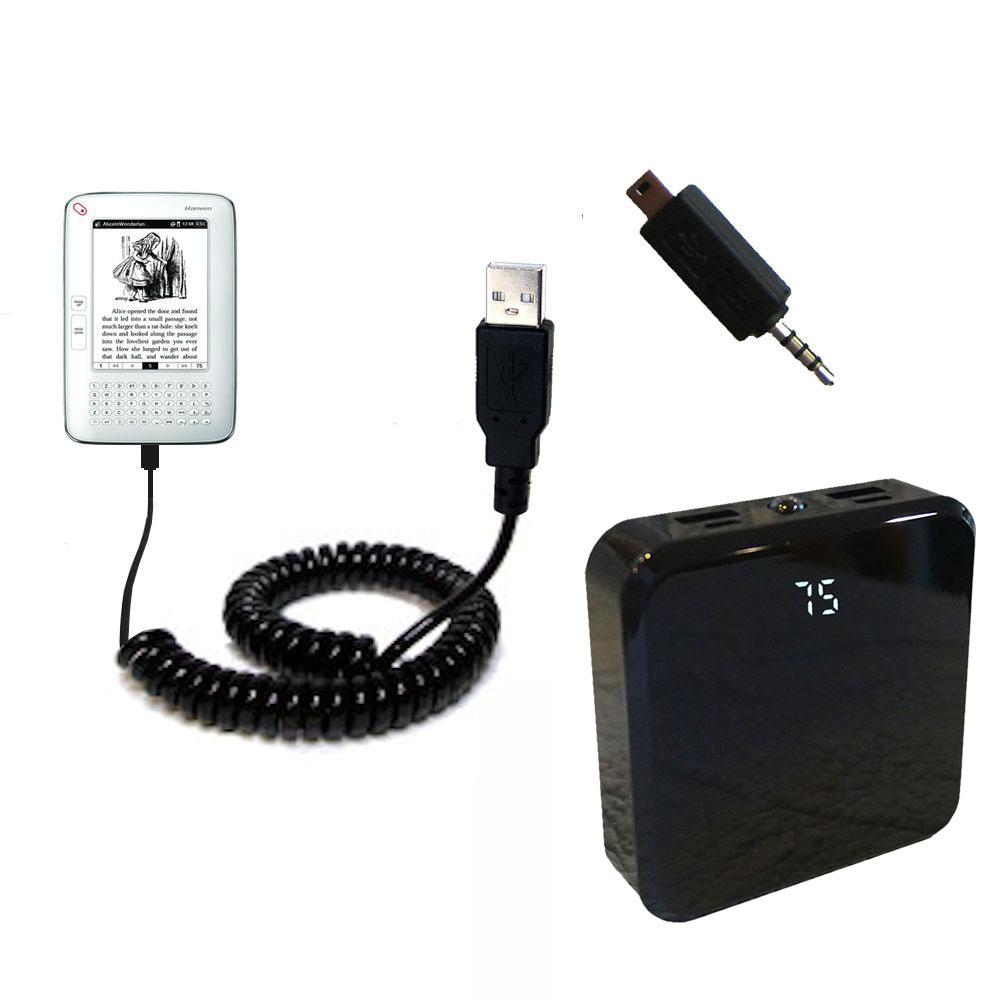 Rechargeable Pack Charger compatible with the Hanvon WISEreader N520